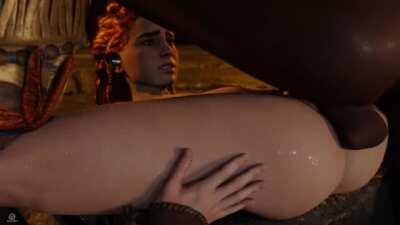 Aloy getting pounded (Pewposterous) [Horizon Zero Dawn]