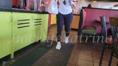 MILF Advertising Her Fetish In Public