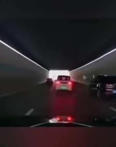 Rollover in a tunnel in China