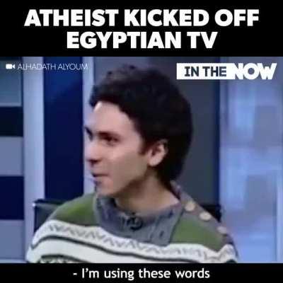 Atheist kicked off Egyptian TV