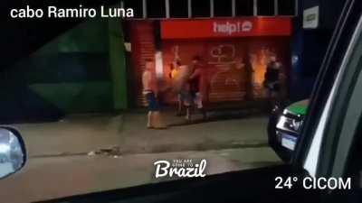[Brazil] Crackheads stole a manhole grid of the streets to sell it at a junkyard. Thankfully, the Brazilian police affectionately escorted them back to the manhole, while the crackheads willingly put it back