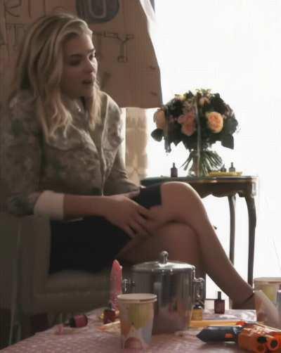 Chloe Grace Moretz teasing you with her legs during the interview. How would you react?