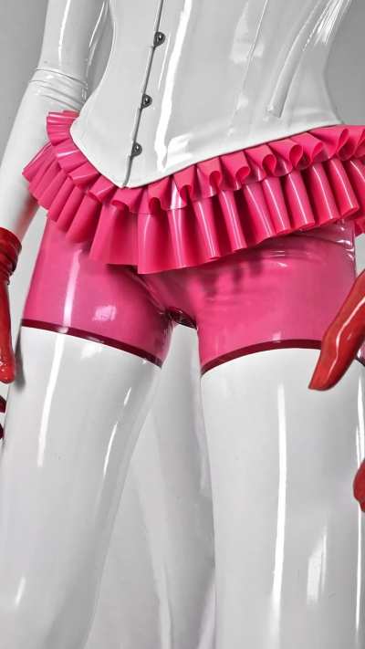 Trick question... what do you call a girl with too much latex in her wardrobe?