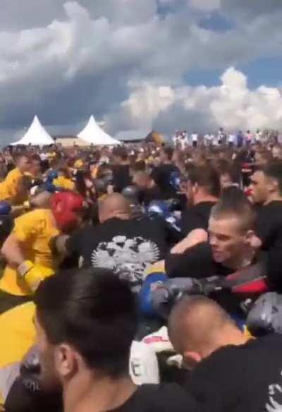 Street fight in Russia