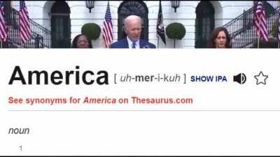 America defined in one word