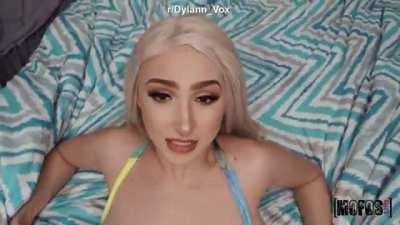 Cumshot In Her Mouth And On Her Tits - Skylar Vox