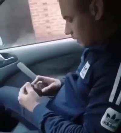 playing with a grenade