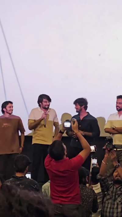 With Love movie cast at Kamala Cinemas FDFS