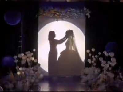 Bride tells her life story before walking down the aisle with her mum