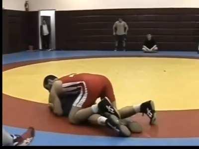 Most technical wrestler of all time Adam Saitiev. He beat Yoel Romero twice (once by pin) while weighing 8kgs (20lbs) less than Yoel