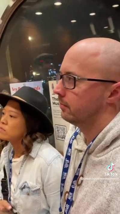 Playing your guitar somewhere people can’t escape from.