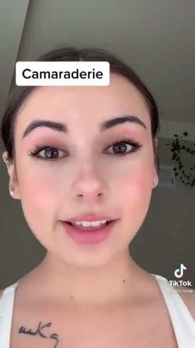 Spanish girl tries to imitate American accent