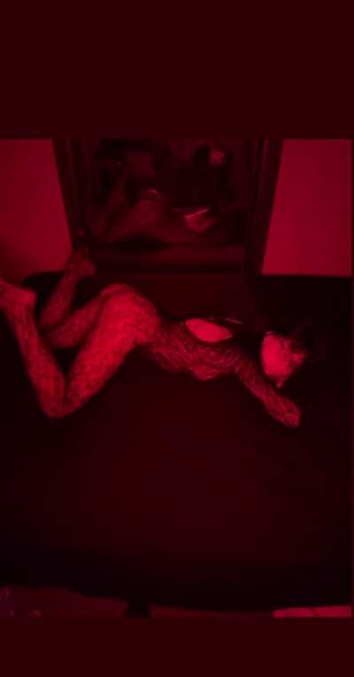 Mommy is ready to be entertained in this black lingerie