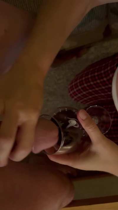 Love his cum in my wine 