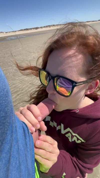 I went for a walk on the beach.