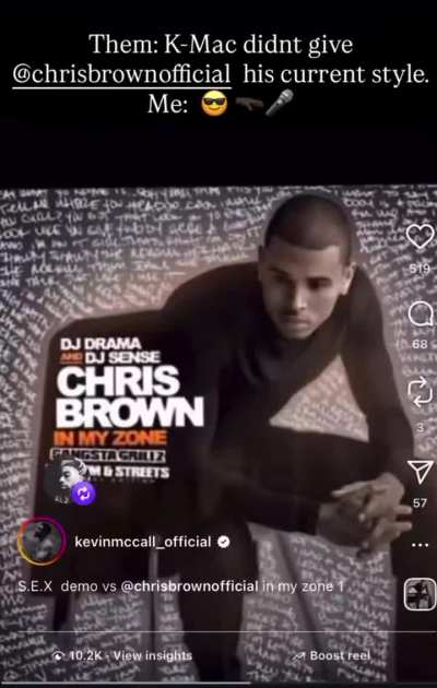 Lmaoooo K-Mac really posted this but the fact is Chris Brown sounds better… thought he was doing something 🫵🏽Embarrassinggggggg 😂