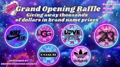 🧁BabyKakes💎Blingin Events!! Come Check Us Out & Participate in our Raffles & Wild Ass Events!! Giving Away Thousands💵Dollars💵in Name Brand💝Prizes!!