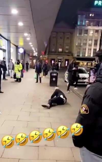 Knocked out by a ghost.