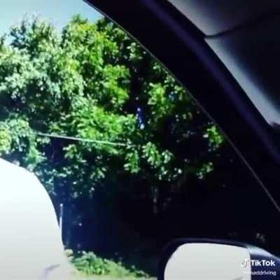 Mad because he gave him a thumbs up