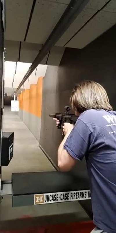 First time shooting full auto. Wow.