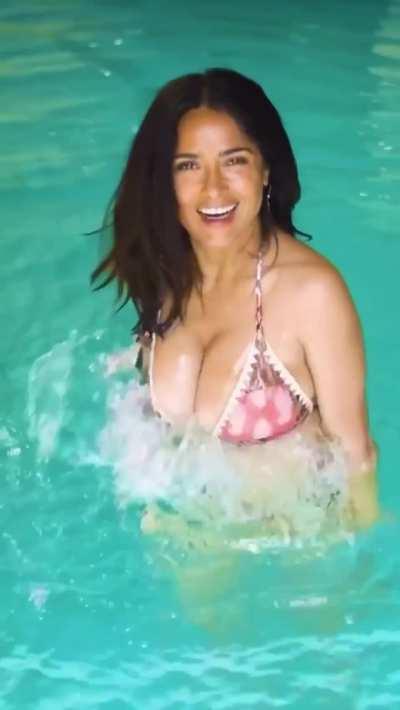 Salma Hayek bounces like no other