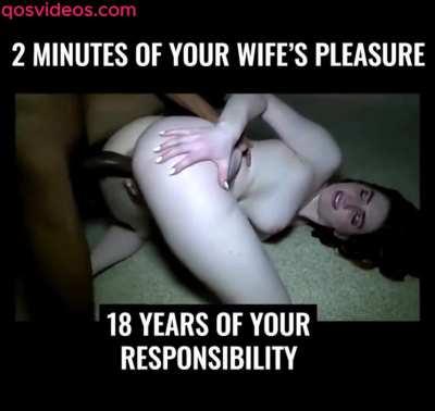 Your wife's pleasure matters more