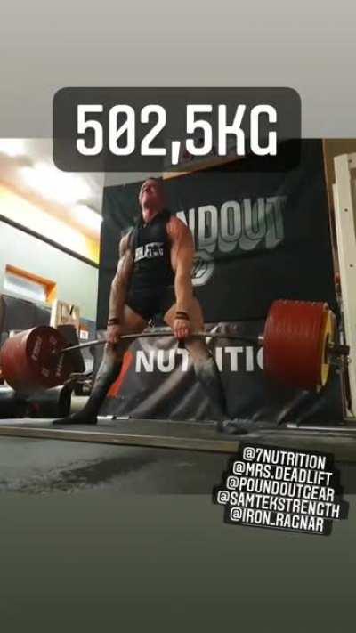 Krzystof Wierzbicki performs the heaviest deadlift ever