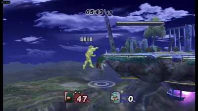 Pivot Fsmash into Dair I got