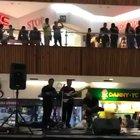 Flooding in a shopping center, band decides to play Titanic's music theme
