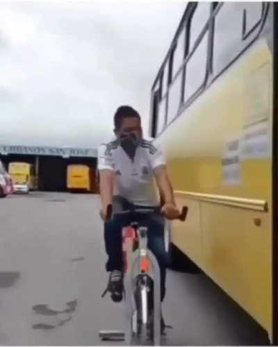 Company put drivers on bicycle to know how bad it is to pass by scraping cyclists.