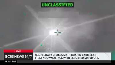 Survivors reported after latest U.S. strike in the Caribbean