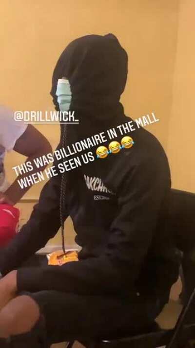 drilla and ba mocking billionaire black when he supposedly saw one of his 