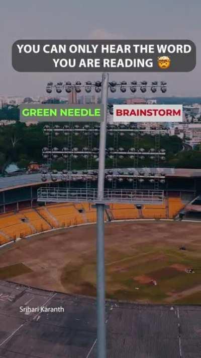 You will only hear the word you are reading