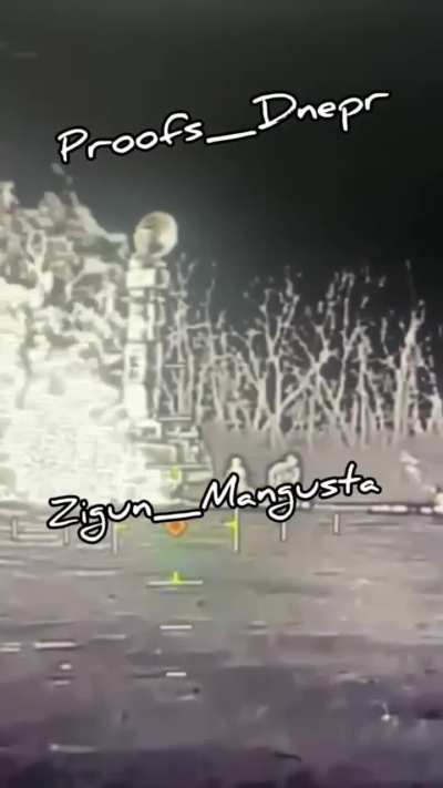 Landed Ukrainian drone observes attempts of Russian soldiers to extinguish 9A83 launcher of S-300V and subsequent explosion, Southern Ukraine, published February 2025