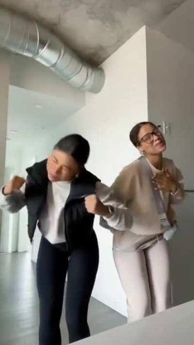 The twins showing off