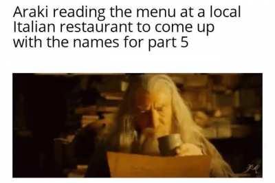 Seriously, some of the names are just the name of food