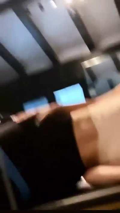 Showing off her tummy