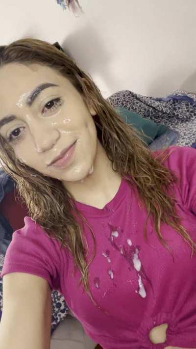 I made cookies and the neighbor said to eat them with milk 😳