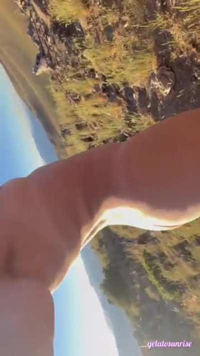 When the hiking flash turns into being naked on the trail [gif]