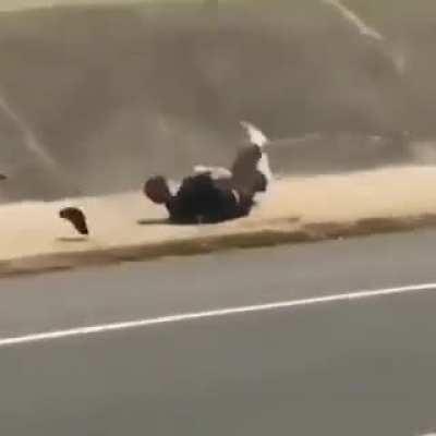 He should have evaluated the jump better