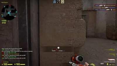 My awp 3k (Dust 2, mid)