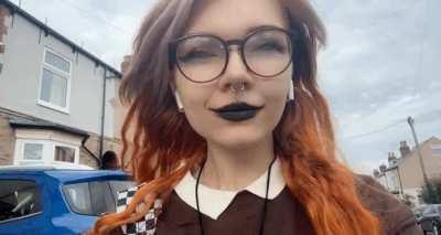 did someone order a exhibitionist goth gf