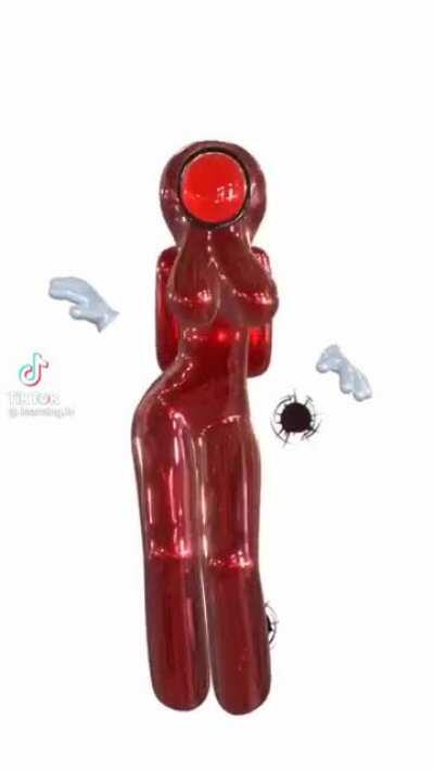 Why are the boobs on her head???