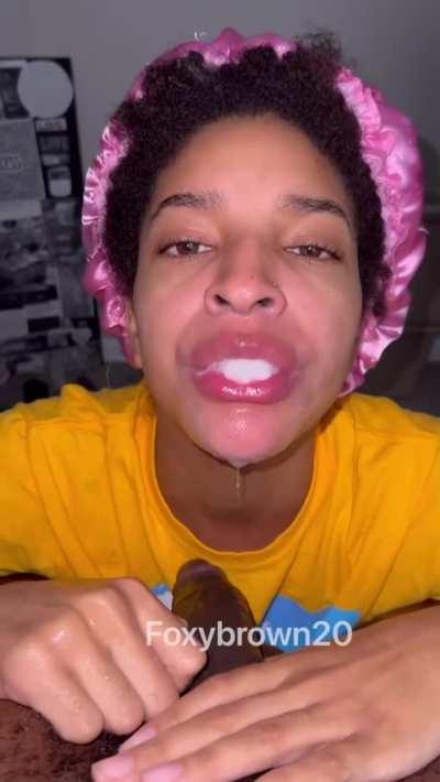 I love sucking cum out of cock