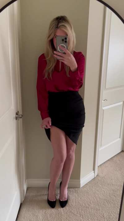 I hope my boss enjoys my outfit today