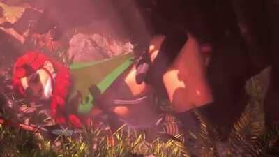 Cassie tied up and Bred (Ambrosine)