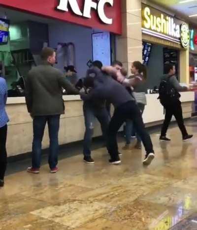 Oh no, there's going to be a fight!