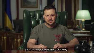 President Zelensky's Latest Address. 21/11/22. Duration 6m07. English Subtitles.