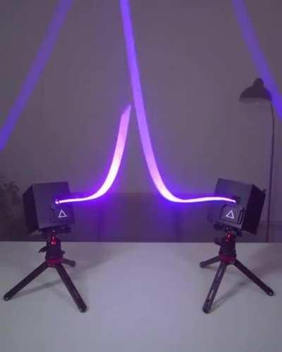 Make a laser show with on-camera shutter speed with LaserCube