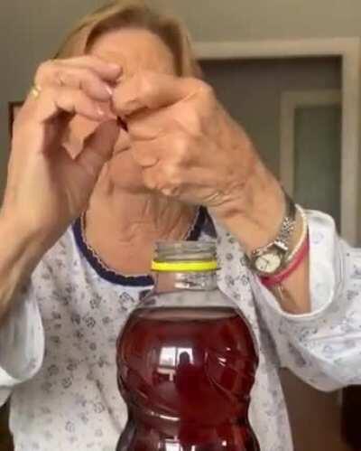 Nana doing a magic trick 😉